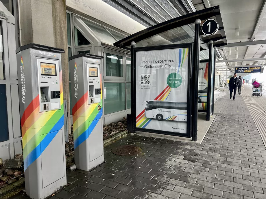 Automat na letenky VY Flugbussarna na letisku Göteborg GOT