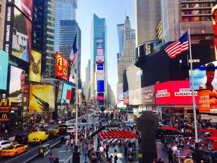 Námestie Times Square cez deň