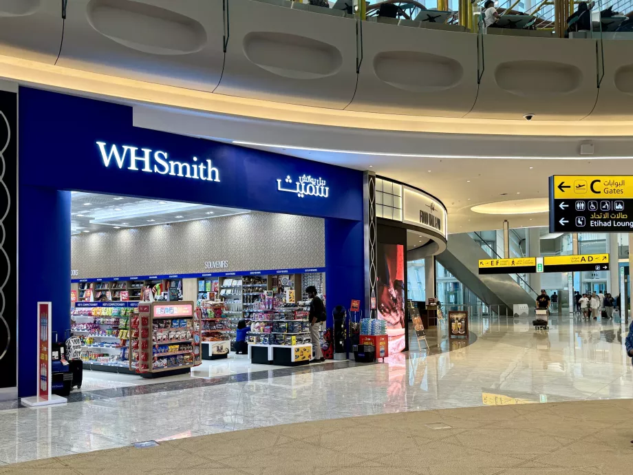 Spoločnosť WHSmith na letisku Abu Dhabi