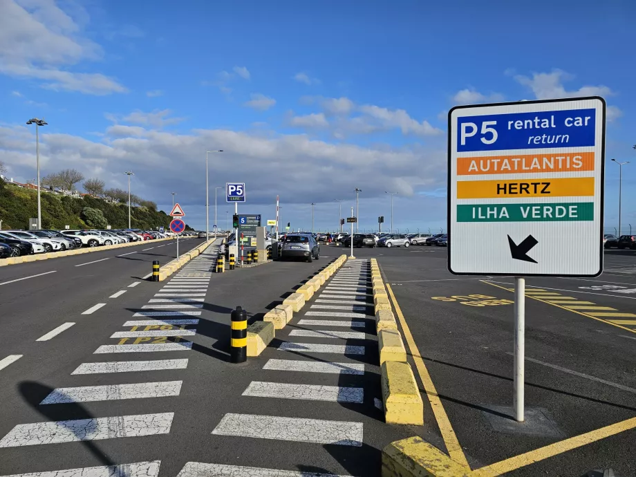 Autopožičovňa, letisko Ponta Delgada