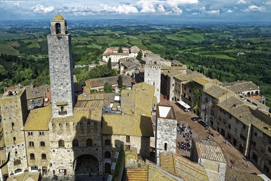 Pohľad z veže Torre Grossa