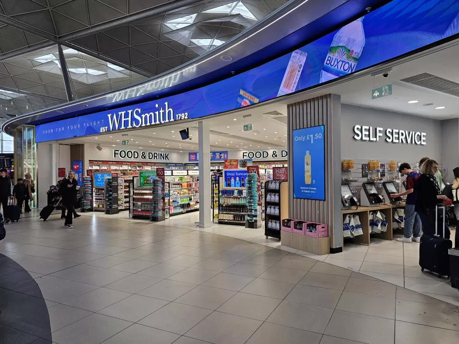 WHSmith, tranzitná zóna