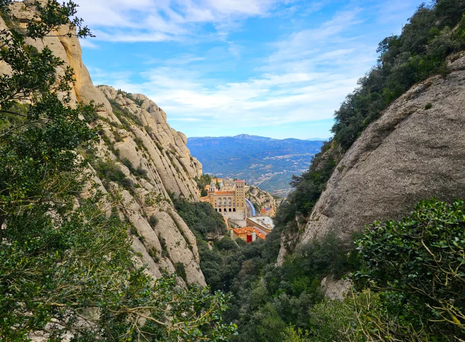 Pohľad na kláštor Montserrat