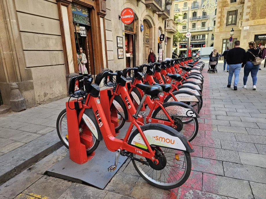 Zdieľané bicykle v Barcelone