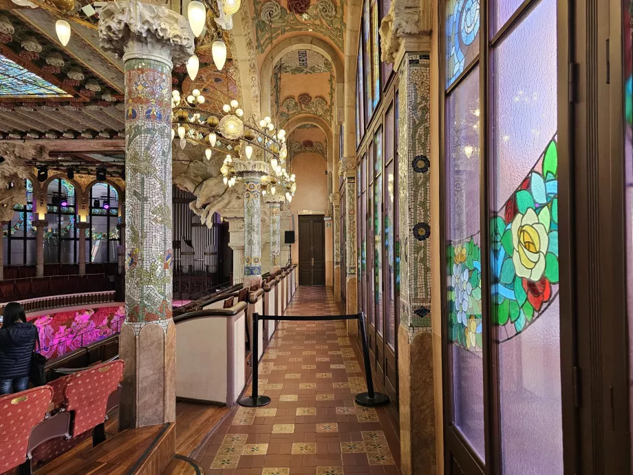 Palau de la Música Catalana, interiér