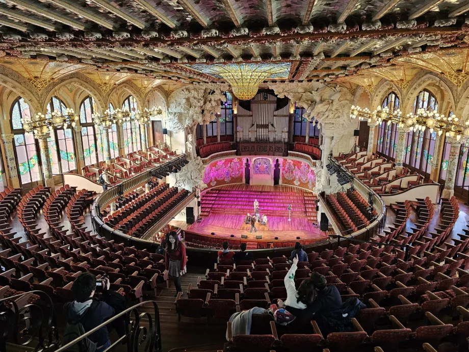 Palau de la Música Catalana, interiér