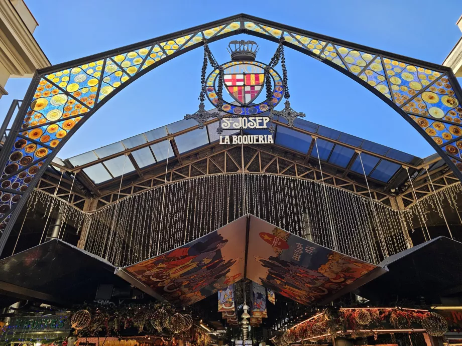 Obchod Mercat de la Boqueria