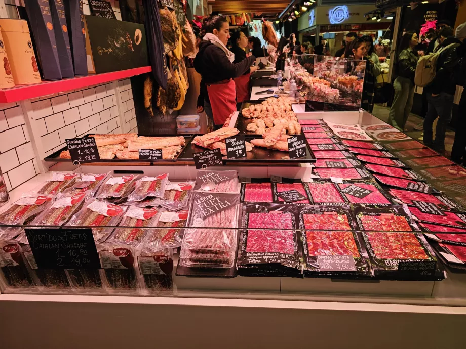 Obchod Mercat de la Boqueria