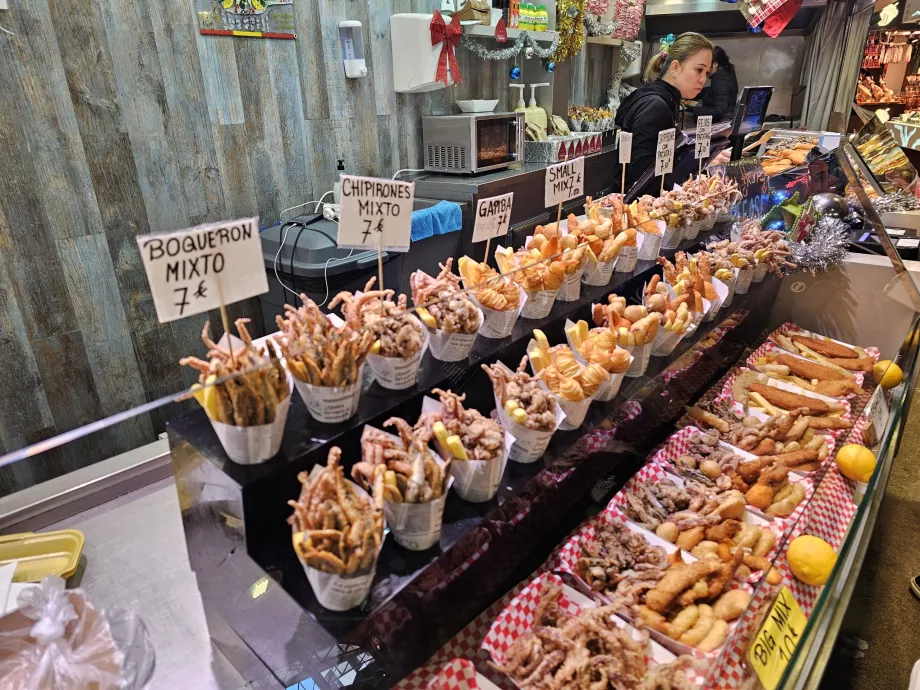 Obchod Mercat de la Boqueria