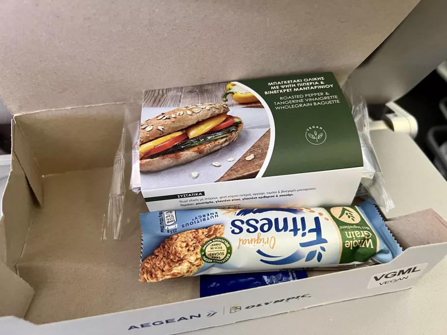 Catering od spoločnosti Aegean Airlines