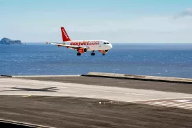 Letisko Madeira - pristátie