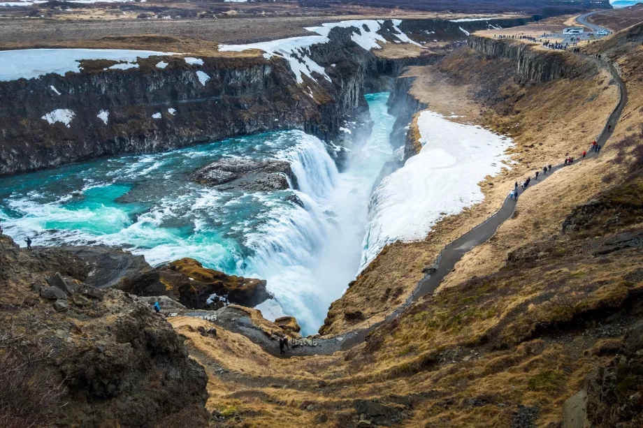 Vyhliadka Gullfoss