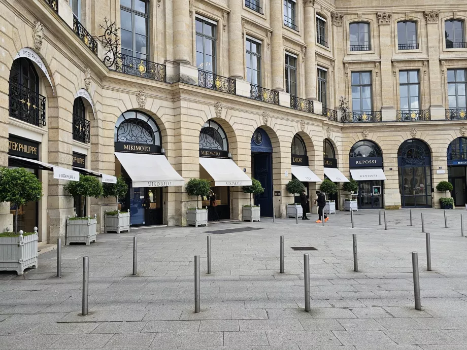 Luxusné obchody na Place-Vendôme