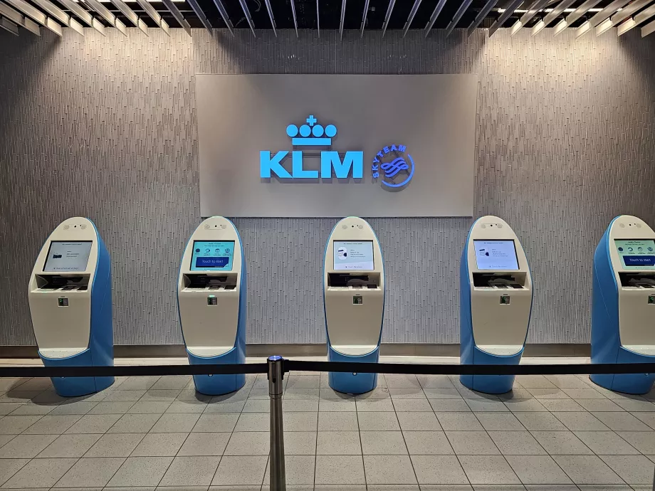 Prestupné kiosky KLM