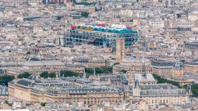 Centre Pompidou z Eiffelovej veže