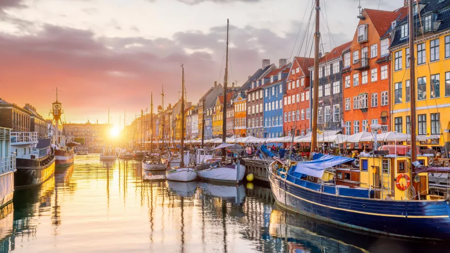 Západ slnka Nyhavn