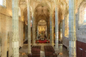 Interiér kostola Santa Maria, Mosteiro dos Jeronimos