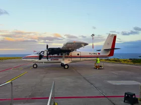 Winair, Twin Otter, letisko Saba