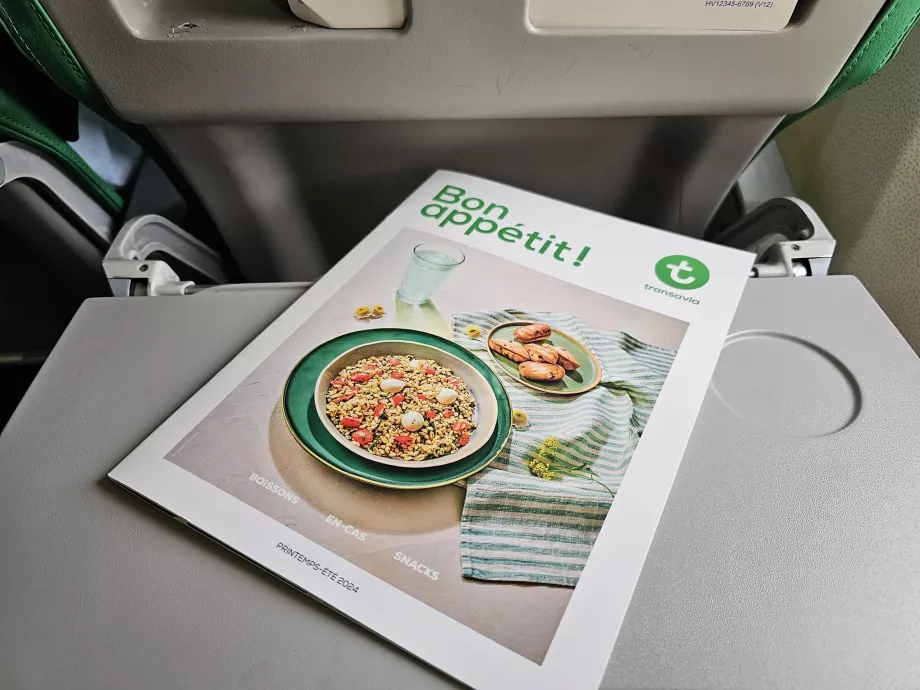 Menu Transavia