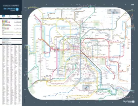 Mapa RER, Transilien, metro