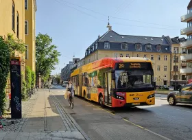 Autobus mestskej hromadnej dopravy v Kodani