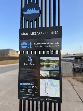 Plavba loďou Riga - Mezaparks