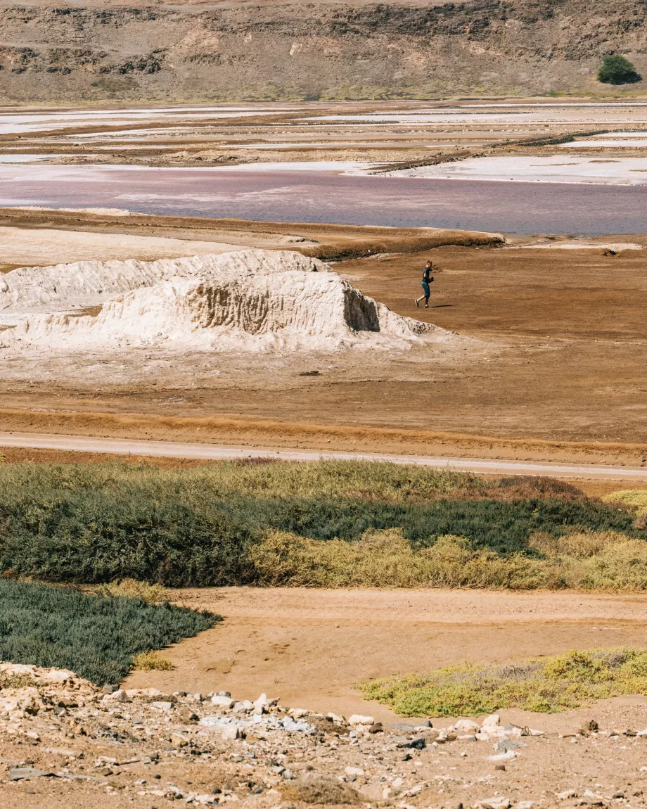 Pohľad na Salinas de Pedra Lume