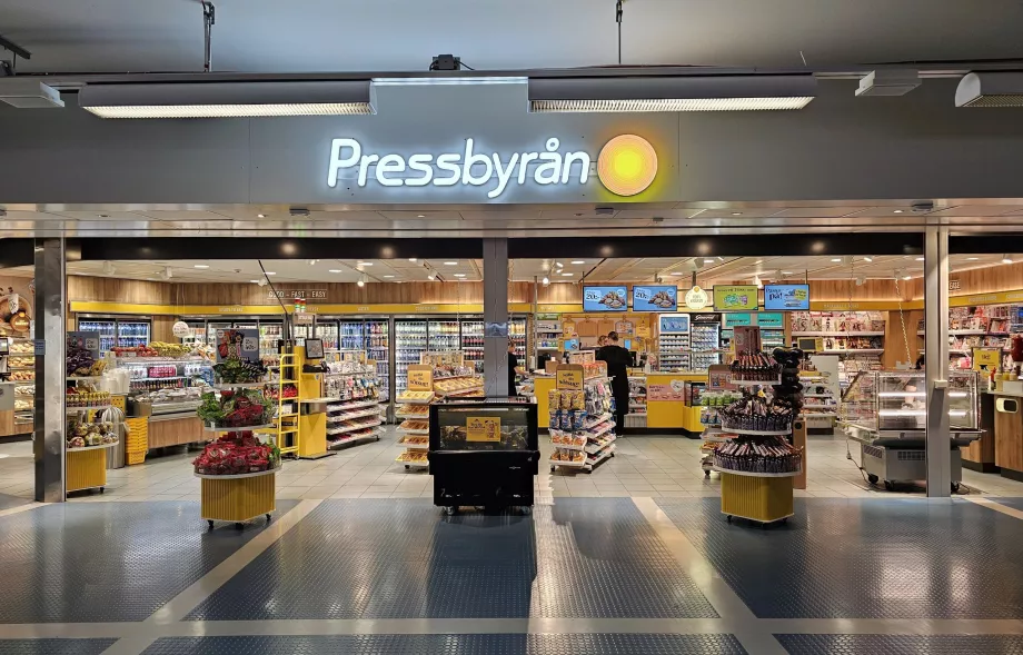 Pressbyran, terminál 5, tranzitná zóna