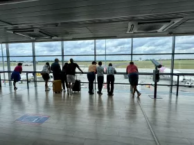 Vyhliadková plošina na letisku Poznaň
