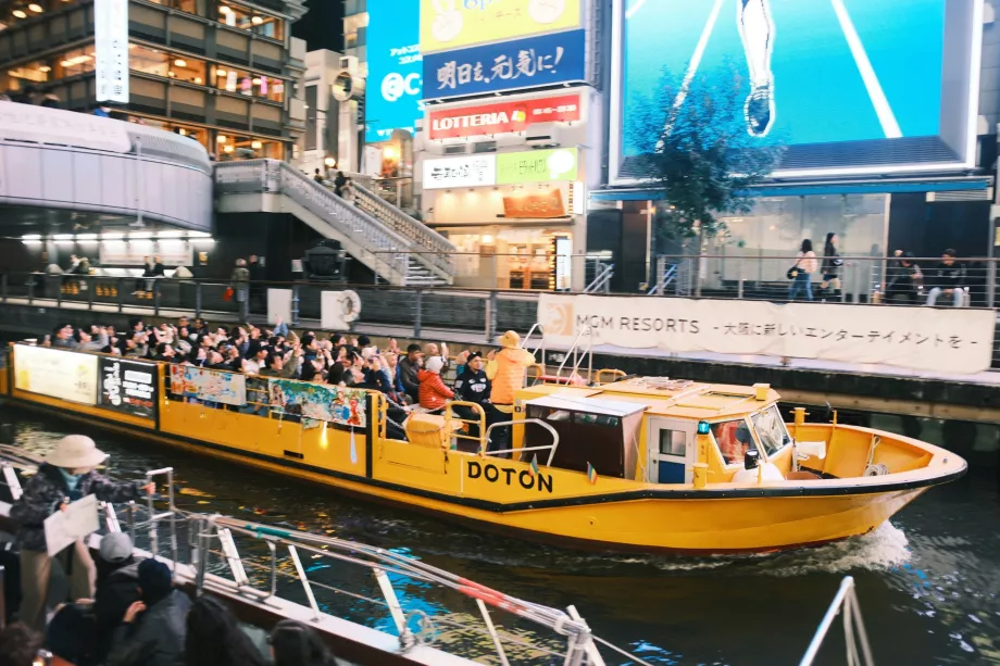 Plavba po rieke Dotonbori