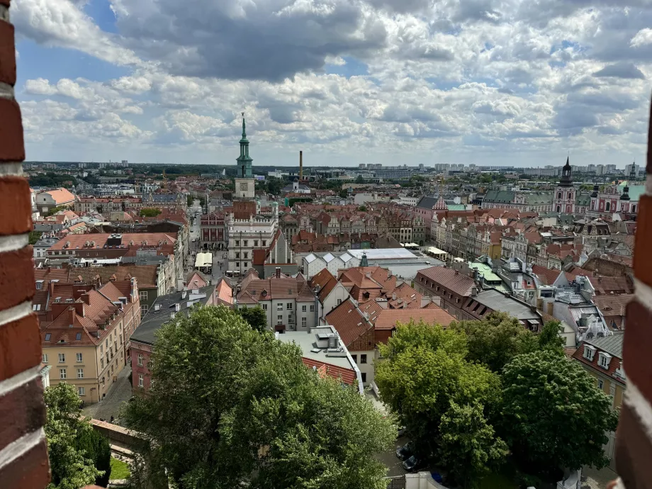 Pohľad z kráľovského hradu v Poznani